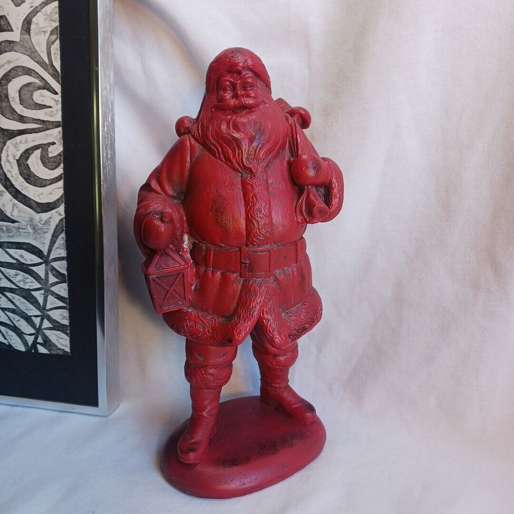 Old World Charm Santa St Nicholas Red Figurine Statue